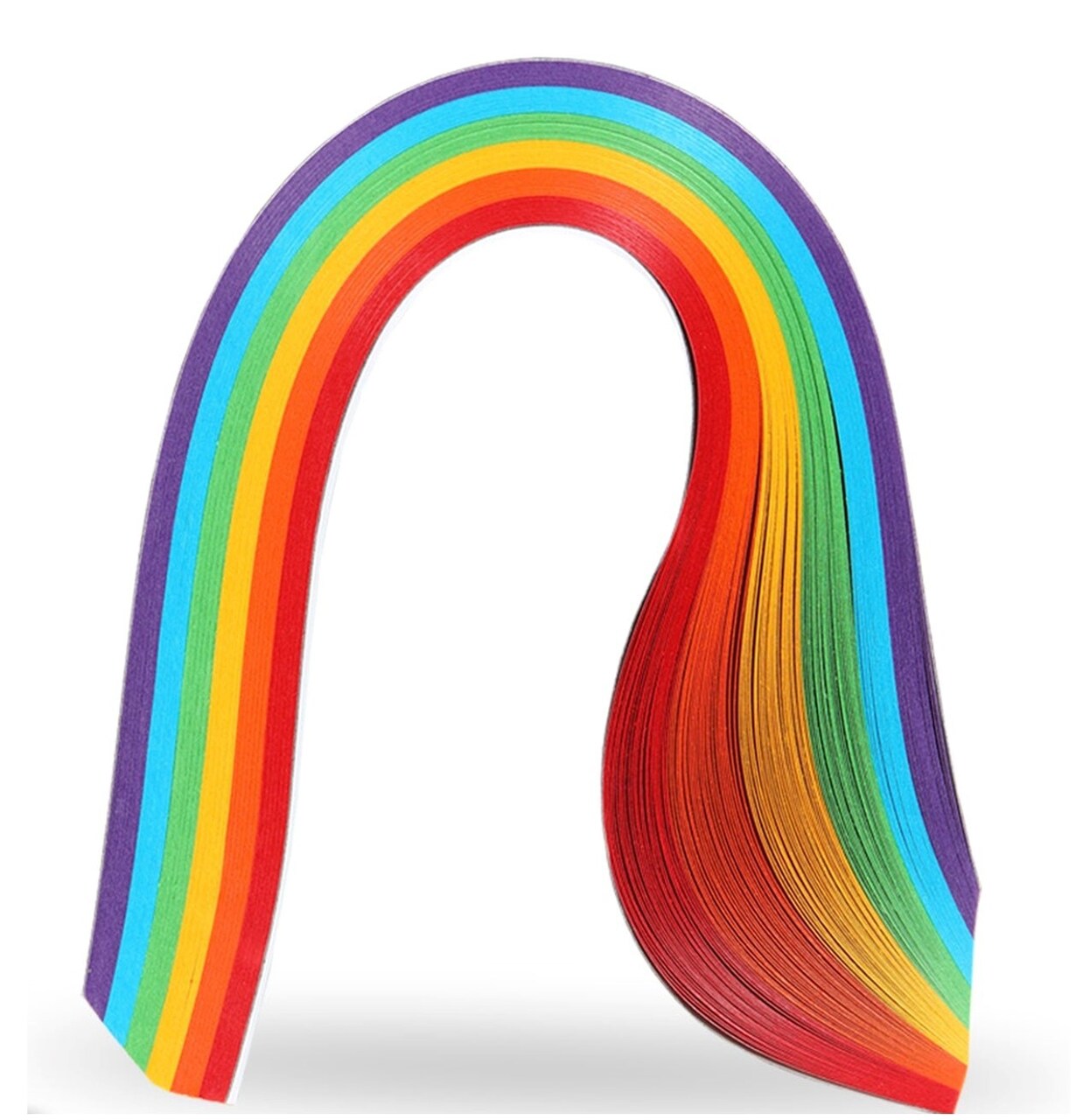 Paper Quilling Strips Set - 240 Strips, 6 Colors, 54 cm Length x 5 mm Width